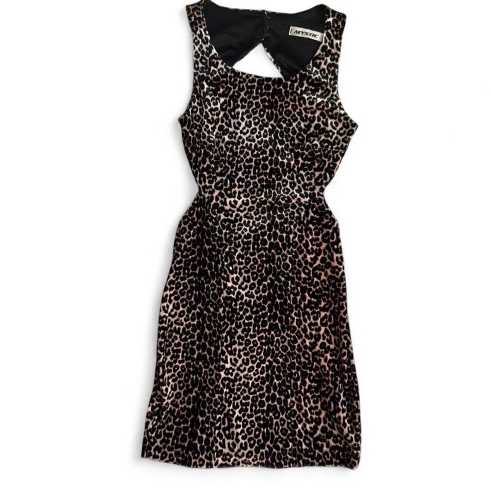 Mystic Leopard Print Mini Dress